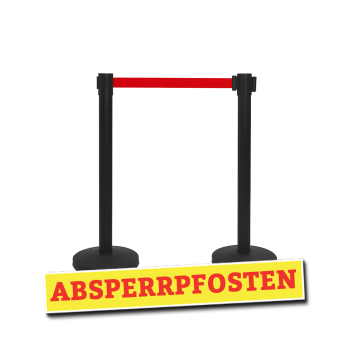 Absperrpfosten_rot
